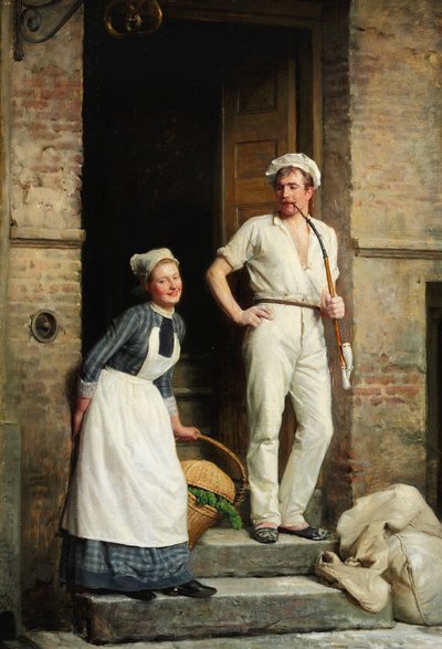 A Baker Cooling Himself by Carl Heinrich Bloch